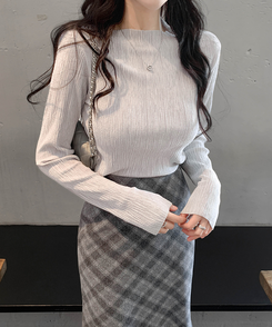 ライクプリーツブラウス GRAY