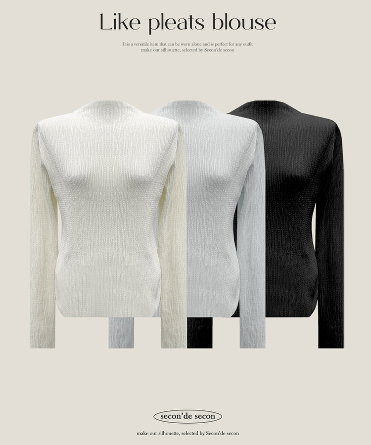 ライクプリーツブラウス