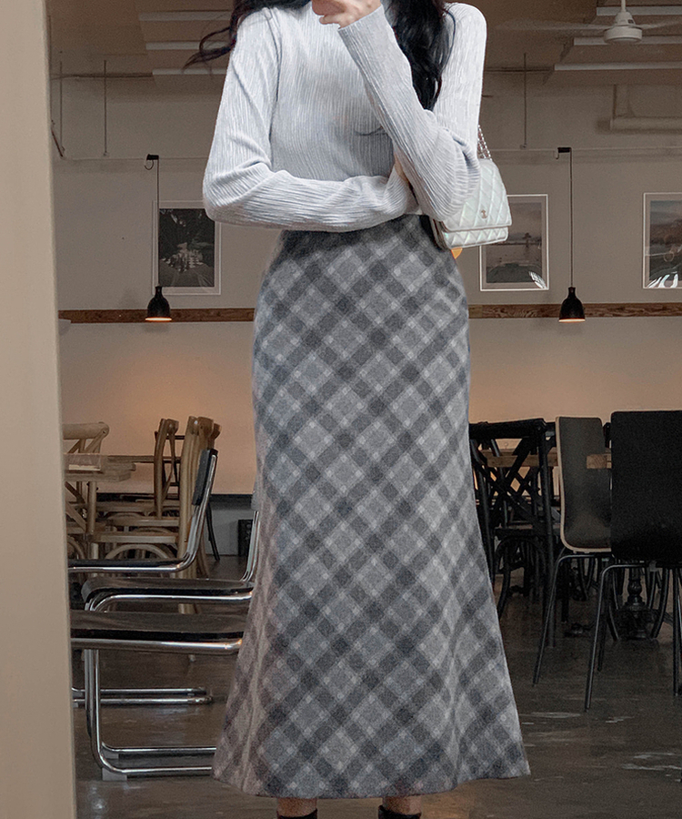 ライクプリーツブラウス GRAY