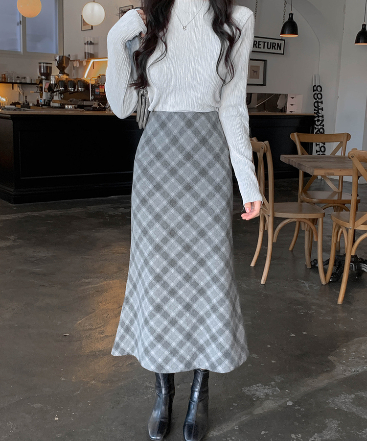 ライクプリーツブラウス GRAY