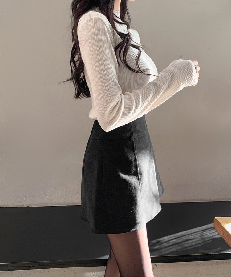 ライクプリーツブラウス IVORY