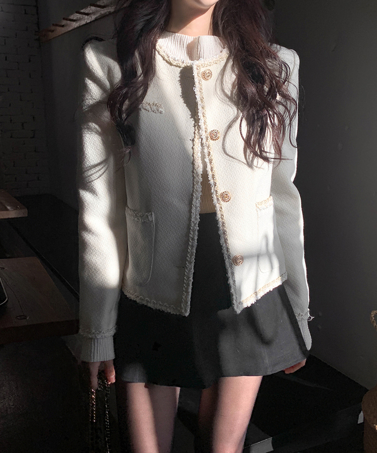 ライクプリーツブラウス IVORY