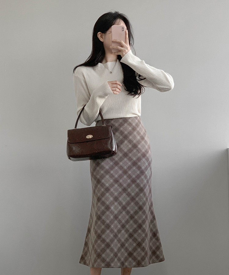 ライクプリーツブラウス IVORY