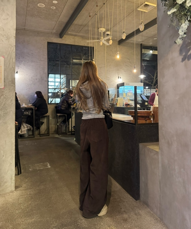 토모리 터들 버튼 후드 그레이