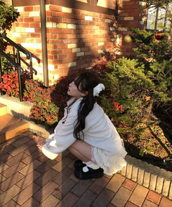 루즈핏 니트 니삭스 레그워머 화이트