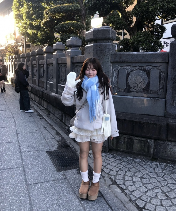 루즈핏 니트 니삭스 레그워머 화이트