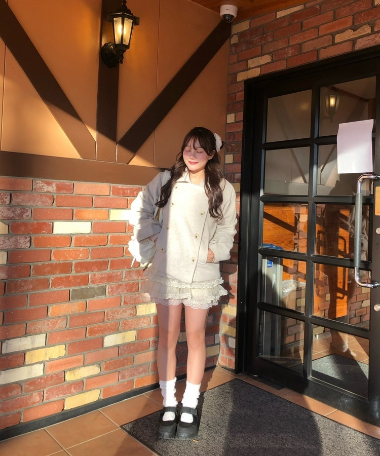 루즈핏 니트 니삭스 레그워머 화이트