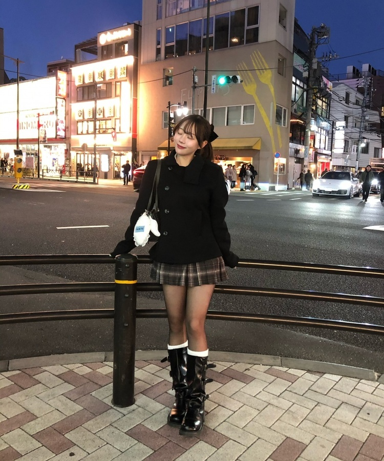 スリーベルトミドルブーツ BLACK