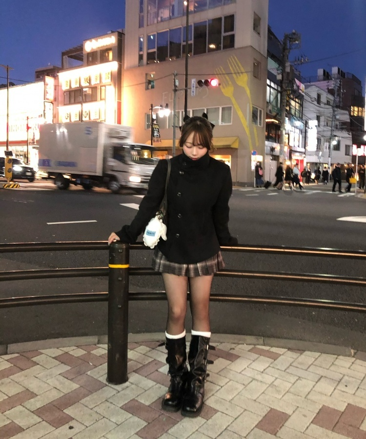 スリーベルトミドルブーツ BLACK