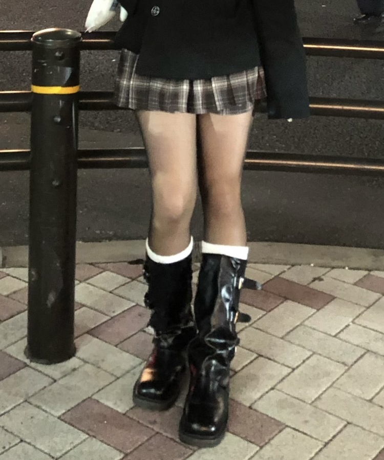 スリーベルトミドルブーツ BLACK