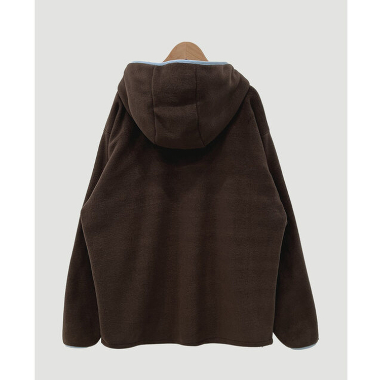 포근하게 스며드는 배색 후리스 후드티 t