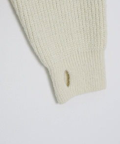 베이비 후드 워머 니트