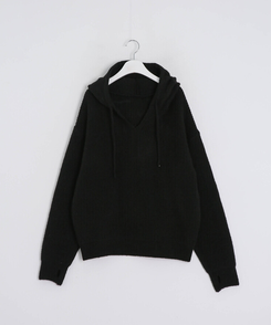 베이비 후드 워머 니트