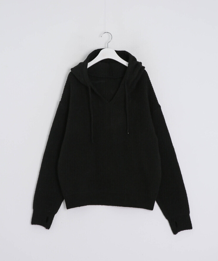 베이비 후드 워머 니트