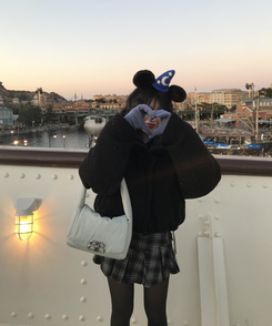 양면 뽀글이 크롭 패딩 블랙