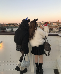 양면 뽀글이 크롭 패딩 블랙