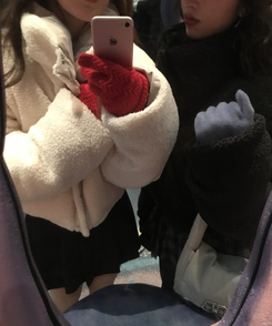 양면 뽀글이 크롭 패딩 블랙