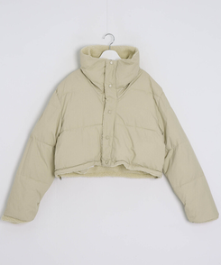 양면 뽀글이 크롭 패딩