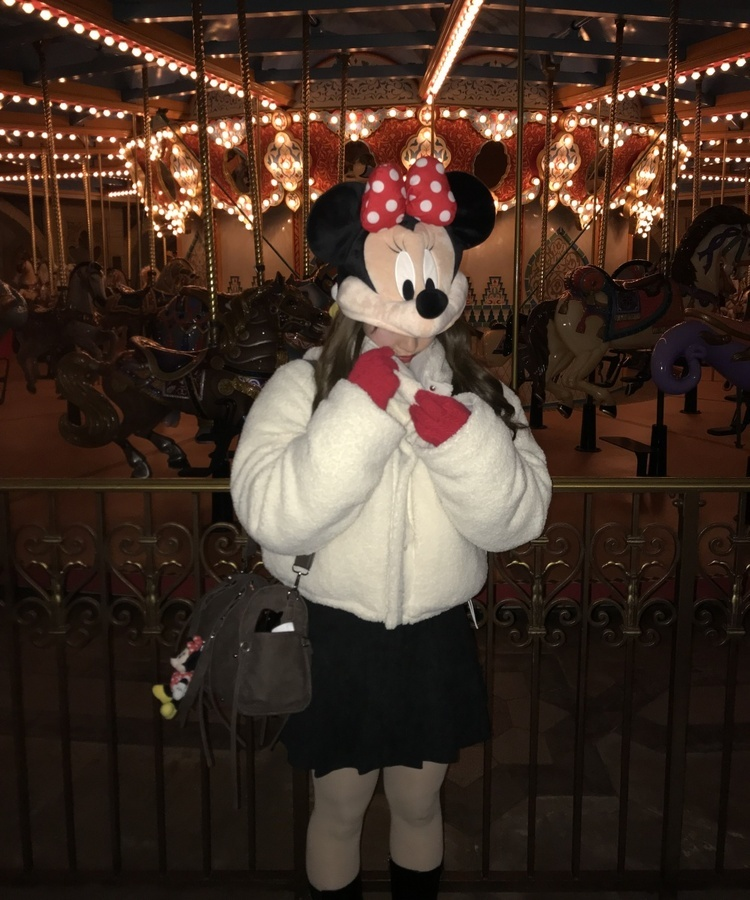 양면 뽀글이 크롭 패딩 그레이