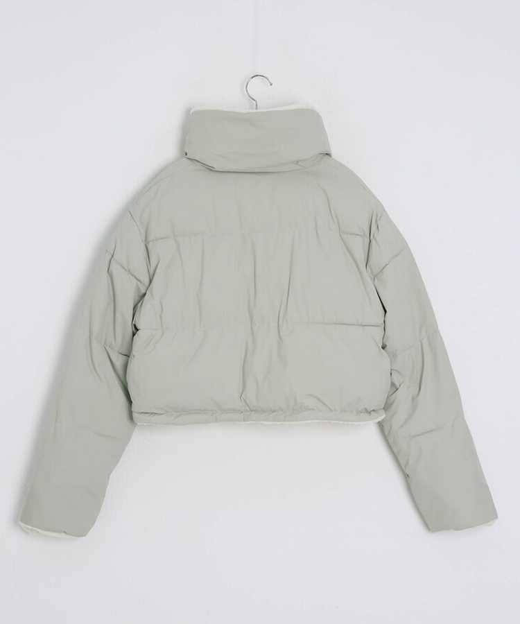 양면 뽀글이 크롭 패딩