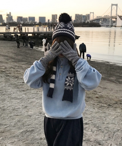 빈티지 하이넥 오버핏 후리스 소라