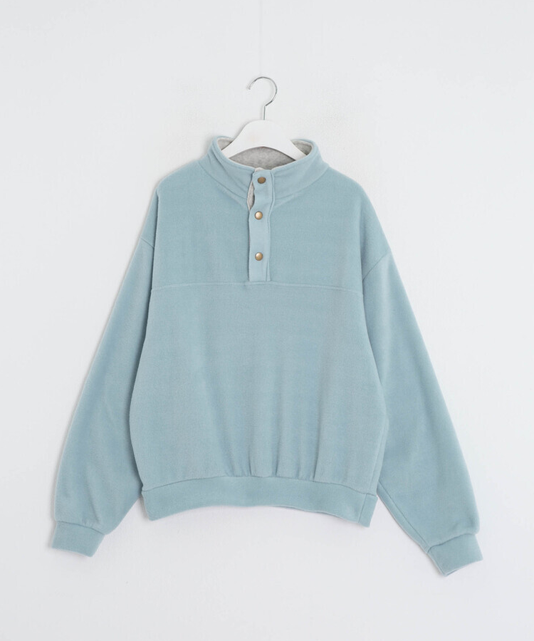 빈티지 하이넥 오버핏 후리스