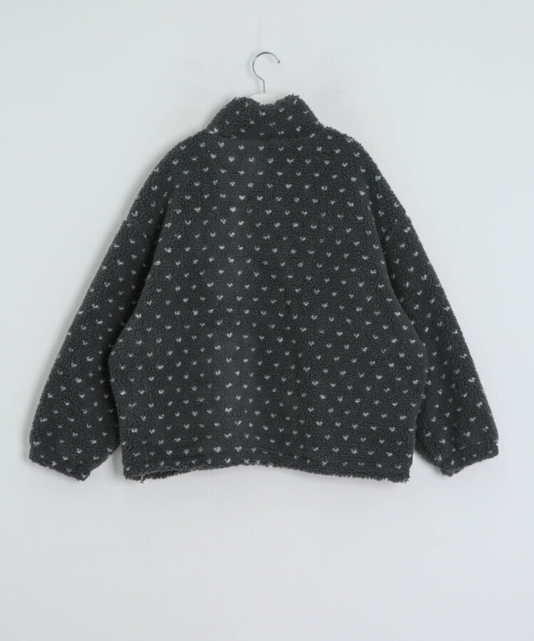 하트 뽀글이 누빔 점퍼