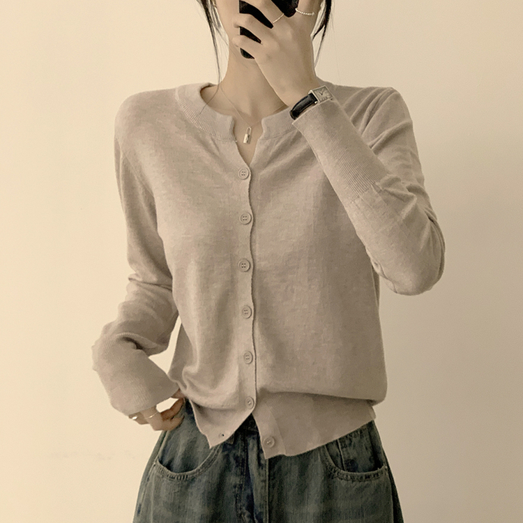 극강의 부드러움 래빗 라운드 겨울 긴팔 데일리 니트 가디건 베이지