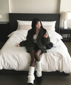 세루 포켓 복조리 스웨이드 가죽 미니 백팩 블랙