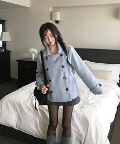 세루 포켓 복조리 스웨이드 가죽 미니 백팩 블랙