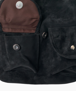 세루 포켓 복조리 스웨이드 가죽 미니 백팩