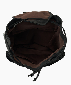 세루 포켓 복조리 스웨이드 가죽 미니 백팩