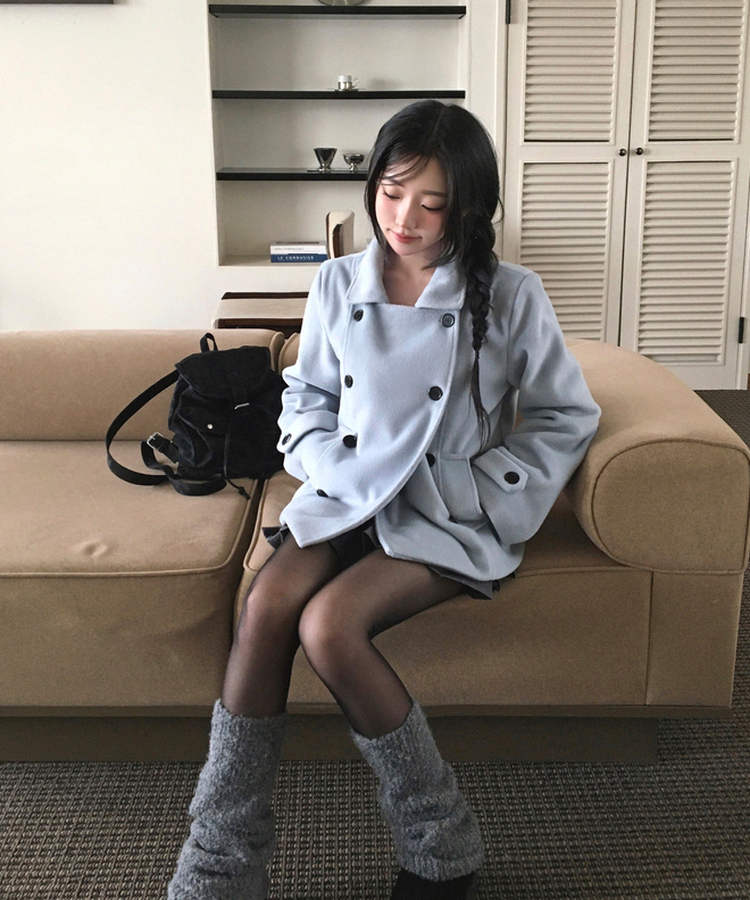 세루 포켓 복조리 스웨이드 가죽 미니 백팩 블랙