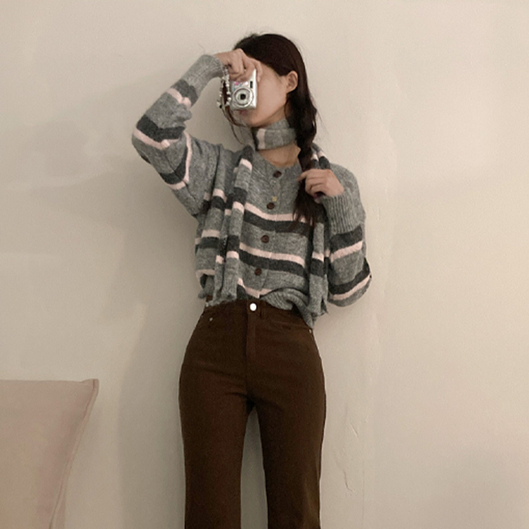 모카 코듀로이 골덴 부츠컷 스판 기모 팬츠 브라운