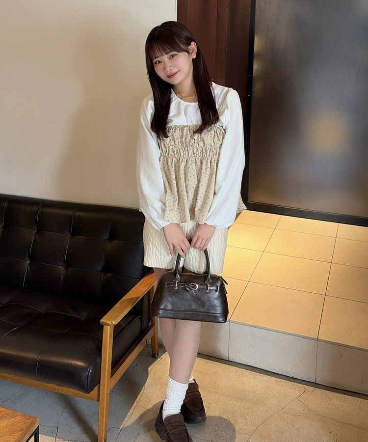 케이블 니트 쇼트팬츠 라이트 옐로우