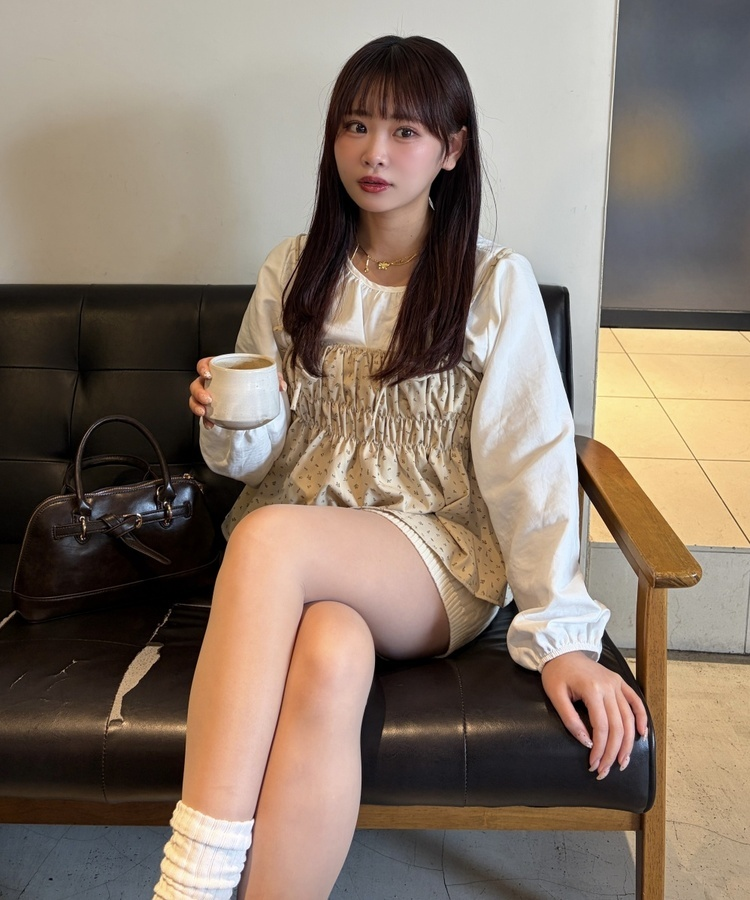 케이블 니트 쇼트팬츠 라이트 옐로우