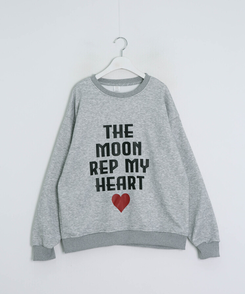 ハートプリントロゴトレーナー