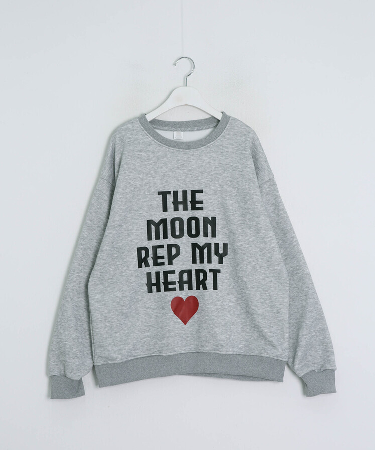 ハートプリントロゴトレーナー