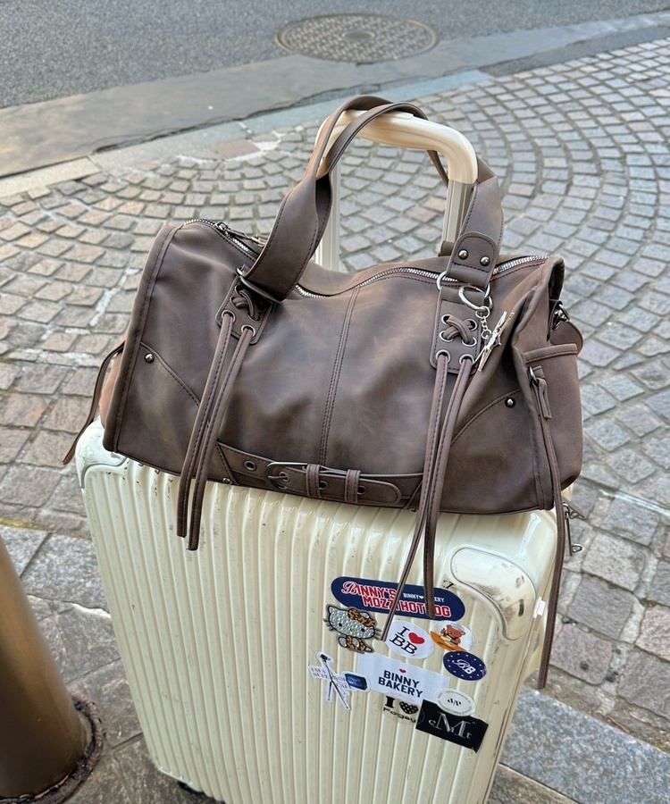 보부상 벨트 스트랩 백 커피