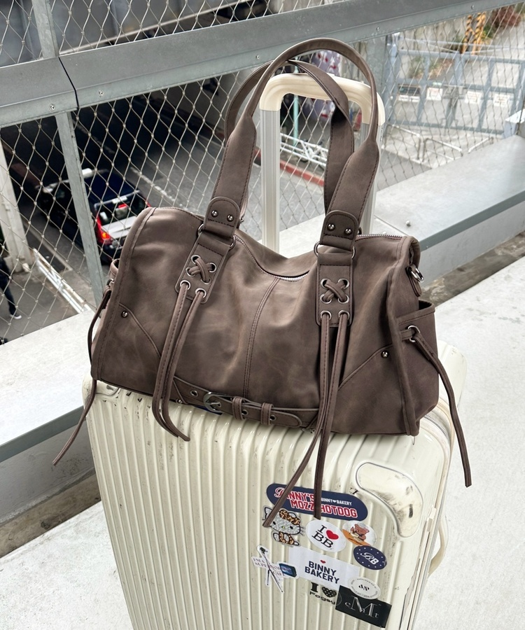 보부상 벨트 스트랩 백 커피