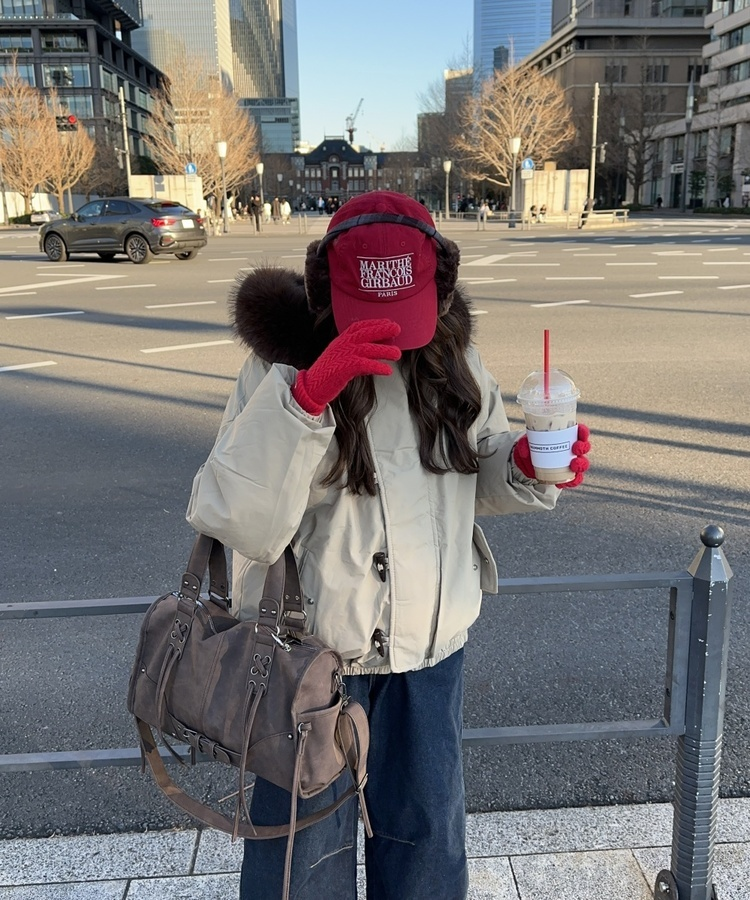 보부상 벨트 스트랩 백 커피