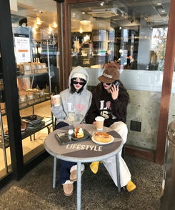 기모 자수 로스트 후드 그레이