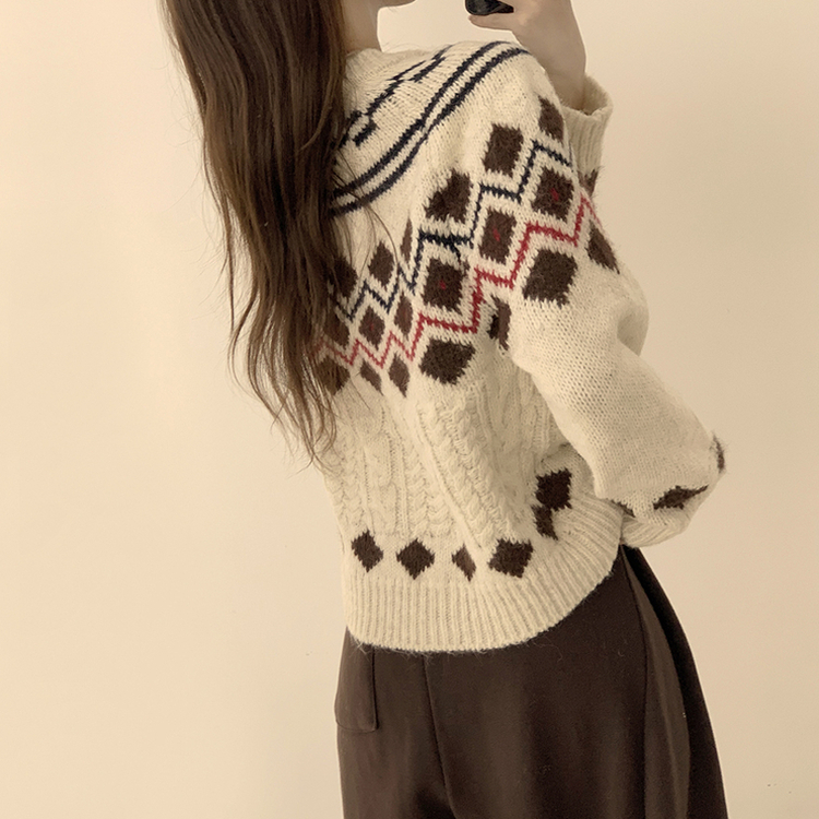 폭닥폭닥함의 정석 선샤인 라운드 겨울 도톰 긴팔 니트 가디건 오버핏 버튼 아우터 루즈핏 상의 3color