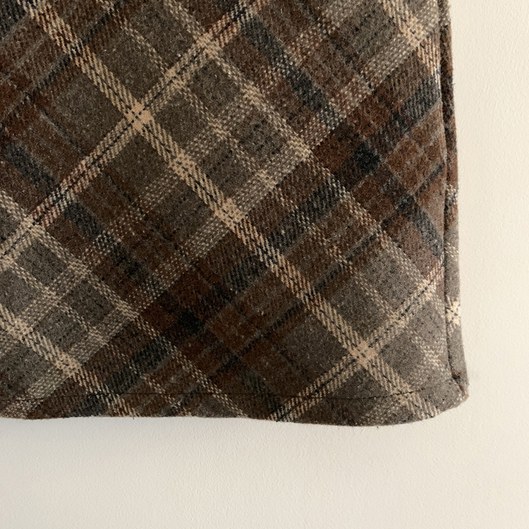 긱체크 겨울 속바지 h라인 미니 스커트치마