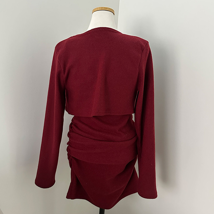 신디 포근 기모 나시 원피스 볼레로 가디건 투피스 세트