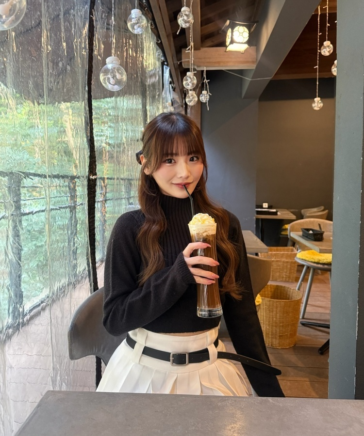 【SET】デイリーミニスカート＋ベルト WHITE