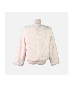 ゴールドボタン肩パッドボアツイードジャケット