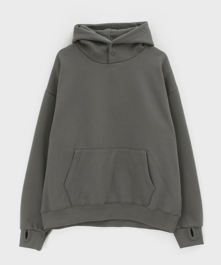 헷투 기모 버튼 후드티