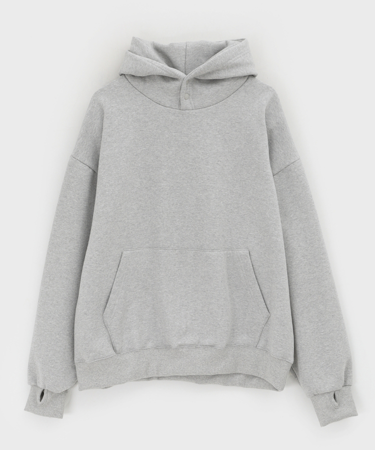 헷투 기모 버튼 후드티