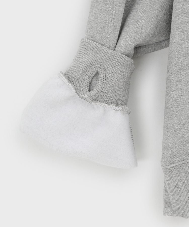 헷투 기모 버튼 후드티